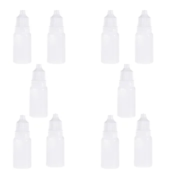 10 мл Пустые бутылочки для выдавливания, флаконы для пипеток для глаз, пустые флаконы для пипеток для глаз, 5 шт. Изображение