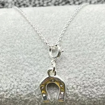 2023unode50 Изысканное и модное женское ожерелье из серебра 925 пробы с гальваническим покрытием, романтический подарок с дополнительными подвесками Изображение