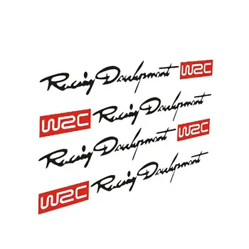 4шт Наклейки На Ручки Автомобиля WRC Rally Racing В Полоску Автомобильные Наклейки Виниловые для Acura MDX RDX TSX ZDX RL TL RLX ILX Изображение