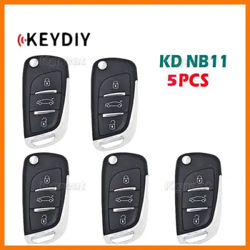 5шт KEYDIY NB Серии NB11 Универсальный Многофункциональный Дистанционный Ключ KD с 3 Кнопками DS Style Car Remote Key Работает с KD900 KD-X2 Mini Изображение