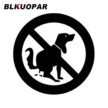 BLKUOPAR Запрещает Собакам Выделять Повсюду Автомобильные Наклейки С Защитой От Царапин Наклейка DIY Die Cut Для Ноутбука RV Автомобильная Этикетка Изображение