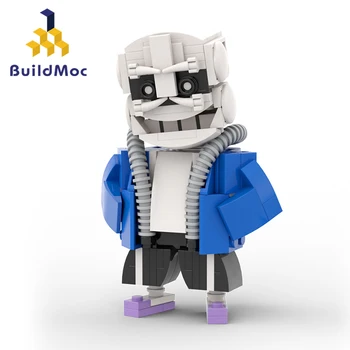 BuildMoc Строительные блоки Undertale Skeleton Sans Brothers Flowey и Drunk Bun Brick Игровая игрушка Подарки детям на День рождения и Рождество Изображение