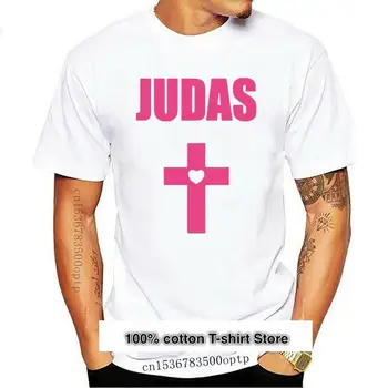 Camiseta de algodón con cuello redondo para hombre, camisa de moda para mujer, Gaga, Judas Cross Born This Way Изображение