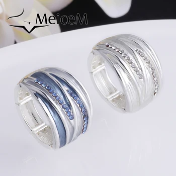 MeiceM 2021 Новое дизайнерское кольцо для женщин, новые дизайнерские геометрические кольца с эмалью в винтажном стиле, женские ювелирные аксессуары Изображение