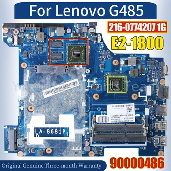 QAWGE LA-8681P Для Материнской платы ноутбука Lenovo G485 90000486 E2-1800 216-0774207 1G 100％ Протестированная Материнская плата Ноутбука Изображение