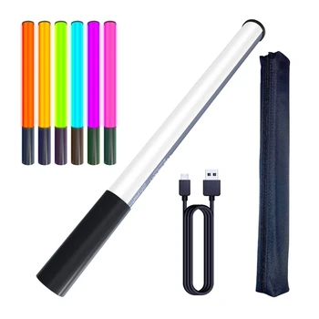 RGB Fill Light Stick Ручная Заполняющая Лампа-Палочка 1000lumens 2500-9900K CRI 95 + Встроенный Аккумулятор 3,7 В/2600 мАч для Фотосъемки вечеринки Изображение