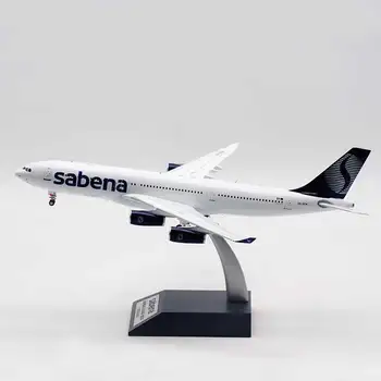 Sabena A340-200 Пассажирский самолет Гражданской авиации Модель из сплава и пластика в масштабе 1:200, Отлитая под давлением Коллекция игрушек для подарков. Изображение