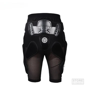 SULAITE Дышащий протектор для колена для мотокросса, мотоциклетные доспехи, шорты для катания на коньках, защитное снаряжение для экстремальных видов спорта, набедренные штаны Изображение
