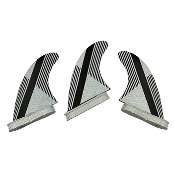 UPSURF FCS Ⅱ Короткие Ласты для серфинга Quilhas G5 / G7, Усиленные стекловолокном, Сменные Ласты для доски Tri Funboard для серфинга Изображение
