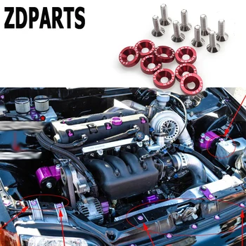 ZDPARTS 10X6 цВетов Автомобильный Капот Модифицированные Винтовые Прокладки Для Bmw E46 E39 E60 E90 F30 F10 E30 X5 E53 F20 E70 Mazda 3 6 CX-5 Крышка CX-3 Изображение