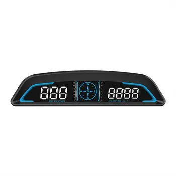 Автомобильный головной дисплей Универсальный GPS-спидометр Цифровой автомобильный головной дисплей Проекционный спидометр GPS на лобовое стекло с превышением скорости Изображение