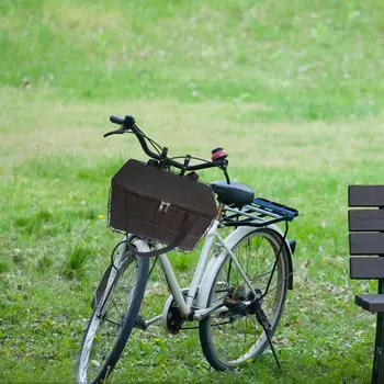 Велосипедная корзина Складная велосипедная корзина для покупок Прочная для продуктового пикника Изображение