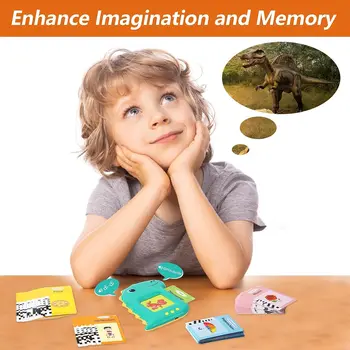 Говорящие карточки для малышей с 224 словами на вид, Логопедия Монтессори, аутизм, Сенсорные игрушки, обучающие Развивающие подарки Изображение