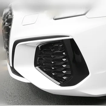 Для Audi A3 8Y 2020 2021 Новый продукт 2ШТ ABS Ярко-черный передний бампер Спортивные воздушные украшения Автомобильные Аксессуары Изображение