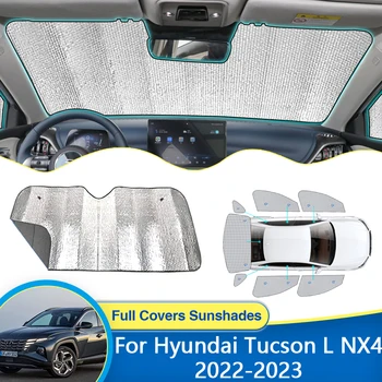 Для Hyundai Tucson L NX4 2022 2023 Солнцезащитный Козырек На Лобовое Стекло Солнцезащитные Козырьки Обложка Для Паспорта Защита От Ультрафиолета Аксессуары Для Интерьера Автомобиля Изображение