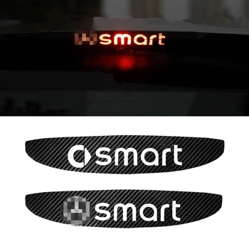 Задний стоп-сигнал высокого уровня, наклейка из углеродного волокна, Логотип, Эмблема, Значок, Аксессуары для автостайлинга для Mercedes Benz Smart 09-14 Изображение