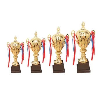 Крупные Призовые Трофеи Соревнования Награда за победу Призовой Трофей для Спортивных турниров Футбольные торжества Футбол Изображение