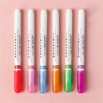 Легко фиксируется Длительный срок службы Многоцветная ручка-маркер с роликовым наконечником в форме линии для подарка Изображение