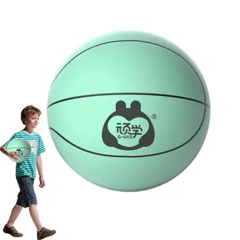 Молодежный Баскетбол Бесшумный Открытый Детский Тренировочный Мяч Мягкий Упругий И Тихий Баскетбол В Помещении Тихий Баскетбол В помещении Для Детей Изображение