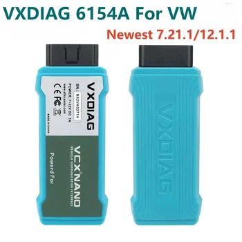 Новейший VXDIAG 6154A Для VW Заменить 5054A V7.2.1 WIFI Диагностический сканер VXDIAG VCX NANO OBD2 для Audi/Seat ECU Flash A +++ Изображение