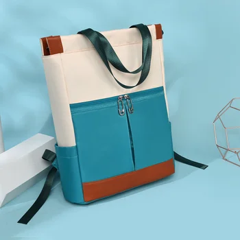 Новый женский рюкзак из ткани Оксфорд, дорожная сумка для отдыха, многоцелевой портативный рюкзак, студенческий школьный рюкзак для ноутбука Изображение
