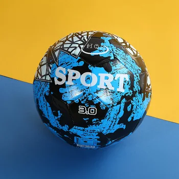 Официальный размер 5 Тренировочный футбольный мяч для взрослых PU Износостойкий водостойкий противоскользящий футбольный мяч для игры в футбол на открытом воздухе Изображение