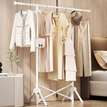 Переносная Белая Вешалка для одежды Современный дизайн Вешалка для домашней одежды Высокая прихожая для хранения Slaapkamer Meubels Внутреннее Убранство Изображение