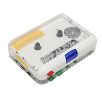 Портативный кассетный MP3-плеер TON010S с мини-USB-магнитофоном и MP3-конвертером с 3,5-мм входом AUX; CD-кассета с программным обеспечением Изображение