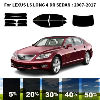 Предварительно Обработанная нанокерамика car UV Window Tint Kit Автомобильная Оконная Пленка Для LEXUS LS LONG 4 DR СЕДАН 2007-2017 Изображение