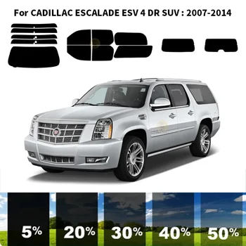Предварительно Обработанная нанокерамика car UV Window Tint Kit Автомобильная Оконная Пленка Для CADILLAC ESCALADE ESV 4 DR SUV 2007-2014 Изображение