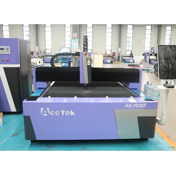 Производитель станков для волоконной лазерной резки Лазерный резак с ЧПУ для металлических пластин Индивидуального размера AKJ1526F Изображение