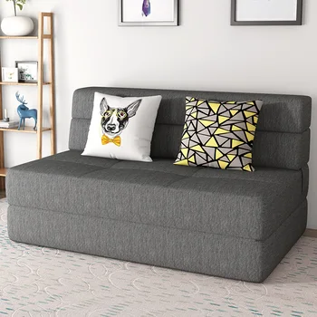 Раскладной диван-кровать с татами, Складная ткань, Съемная, Моющаяся, Одноместный Двухместный Диван для маленькой семьи, японский простой Изображение