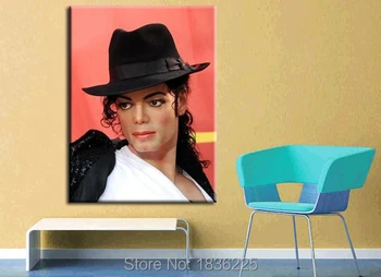 Самые продаваемые предметы ручной работы ручная роспись холст картина сердце Майкл Джексон картина маслом декоративный настенный трафарет домашний декор Изображение
