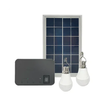 Свет солнечной панели для кемпинга, комплект из 2 ламп, Солнечное зарядное устройство, Энергосберегающий Солнечный свет, Наружный, внутренний Перезаряжаемый светодиодный светильник (A) Изображение