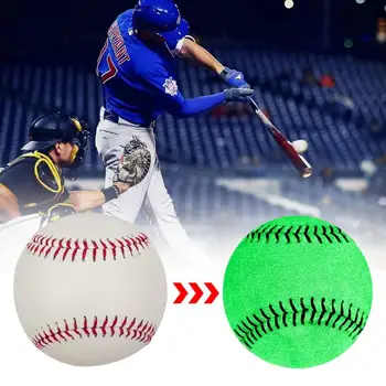 Светящийся бейсбольный мяч Light Up Бейсбольный мяч, светящийся в темноте, спортивные тренировки на открытом воздухе, бейсбольные подарки для мальчиков Изображение