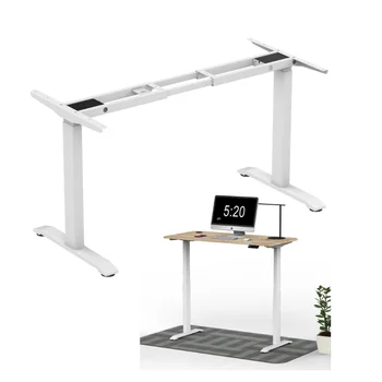 Современный регулируемый стол для сидения и подставки, моторизованный поднимающийся компьютерный стол для ноутбука для офиса, поднимающийся стол Изображение
