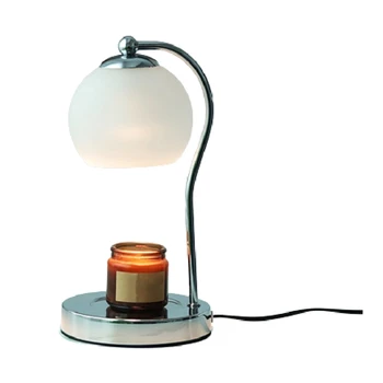 Стеклянная лампа для подогрева свечей с таймером, современная грелка для расплавления воска Для ароматического воска, подсвечник для баночных свечей, долговечный, штепсельная вилка ЕС Изображение