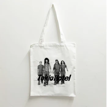 Сумка через плечо Tokio Hotel Водонепроницаемая сумка Японская кукла Лолита Холщовая сумка через плечо Студенческая сумка большой емкости для женщин Изображение