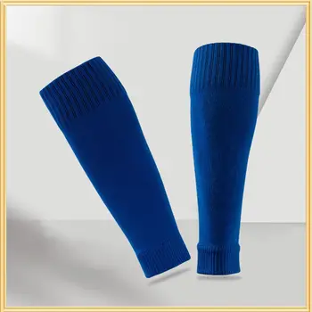 Футбольные тренировочные удобные носки из полиэстера для кожи телят, защитные носки для голени для взрослых, футбольные носки с длинной трубкой 52,00 г Изображение