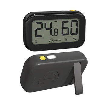 Электронный термометр Гигрометр Монитор температуры домашней среды Высокоточный светодиодный цифровой дисплей Товары для дома Изображение
