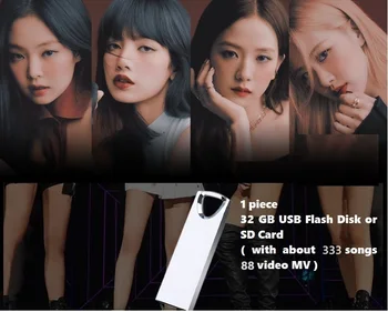 Южнокорейская Певица Girl Group 333 Аудио 88 Видео Поп-музыка Топовая Песня HiFi Мобильный Компьютер Автомобиль SD-карта USB Флэш-диск 32 ГБ Изображение